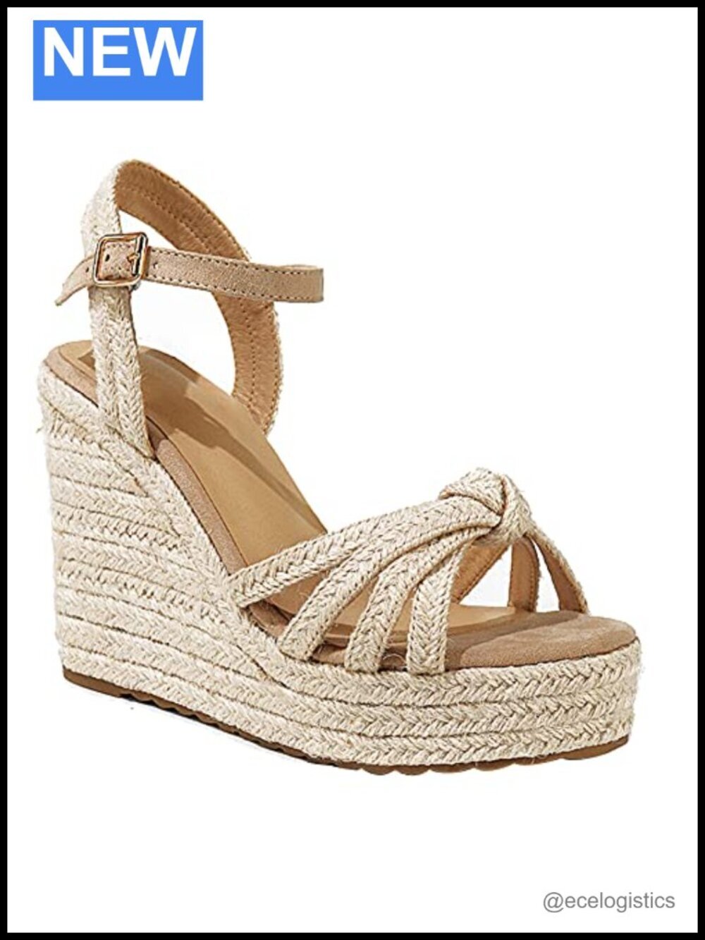 Wedge Heels Sandals: Open Toe Platform Espadrilles, Comfortable Beach Summer